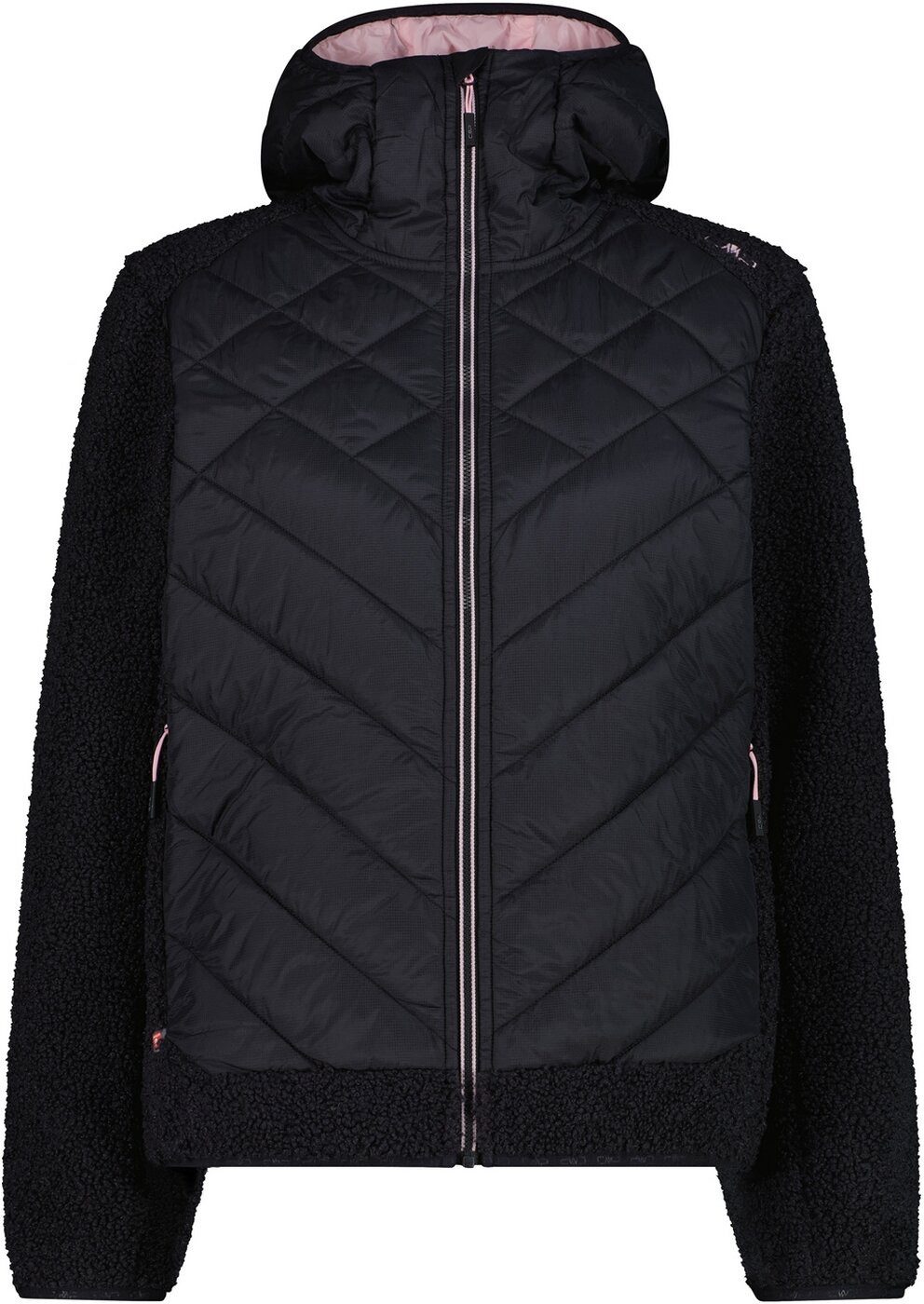 CMP T-Shirt WOMAN JACKET HYBRID FIX HOOD ANTRACITE günstig online kaufen