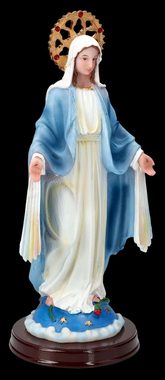 Figuren Shop GmbH Dekofigur Madonna Figur - Maria mit Heiligenschein - christliche Dekofigur Deko