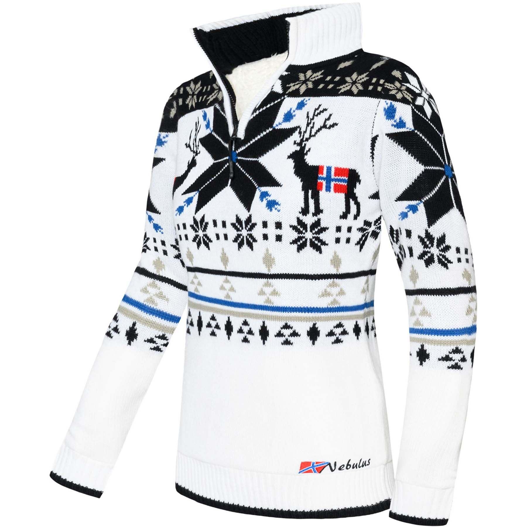 Nebulus Pullover & Shorts FRIA, P4720 - Damen, weiß-schwarz, M/38