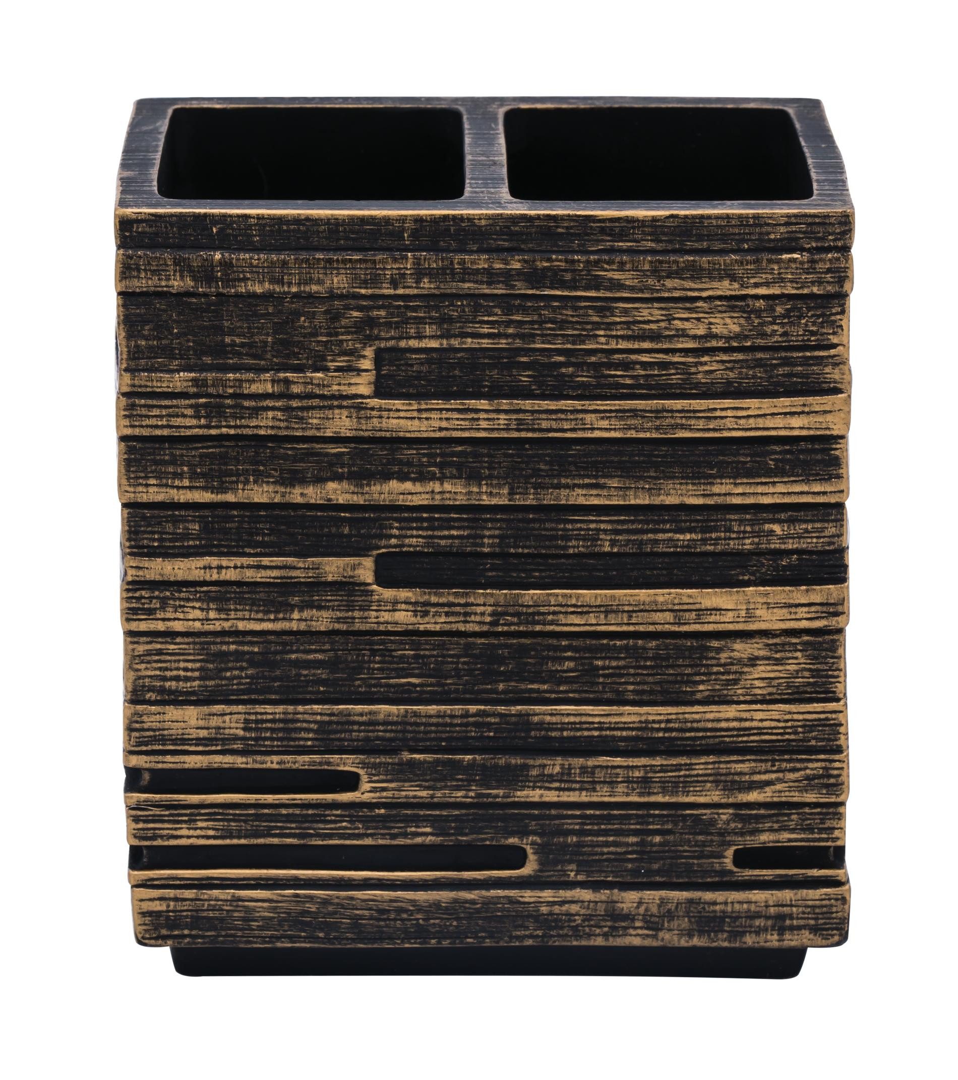Ridder Badaccessoire-Set Zahnbürstenhalter Brick bronze