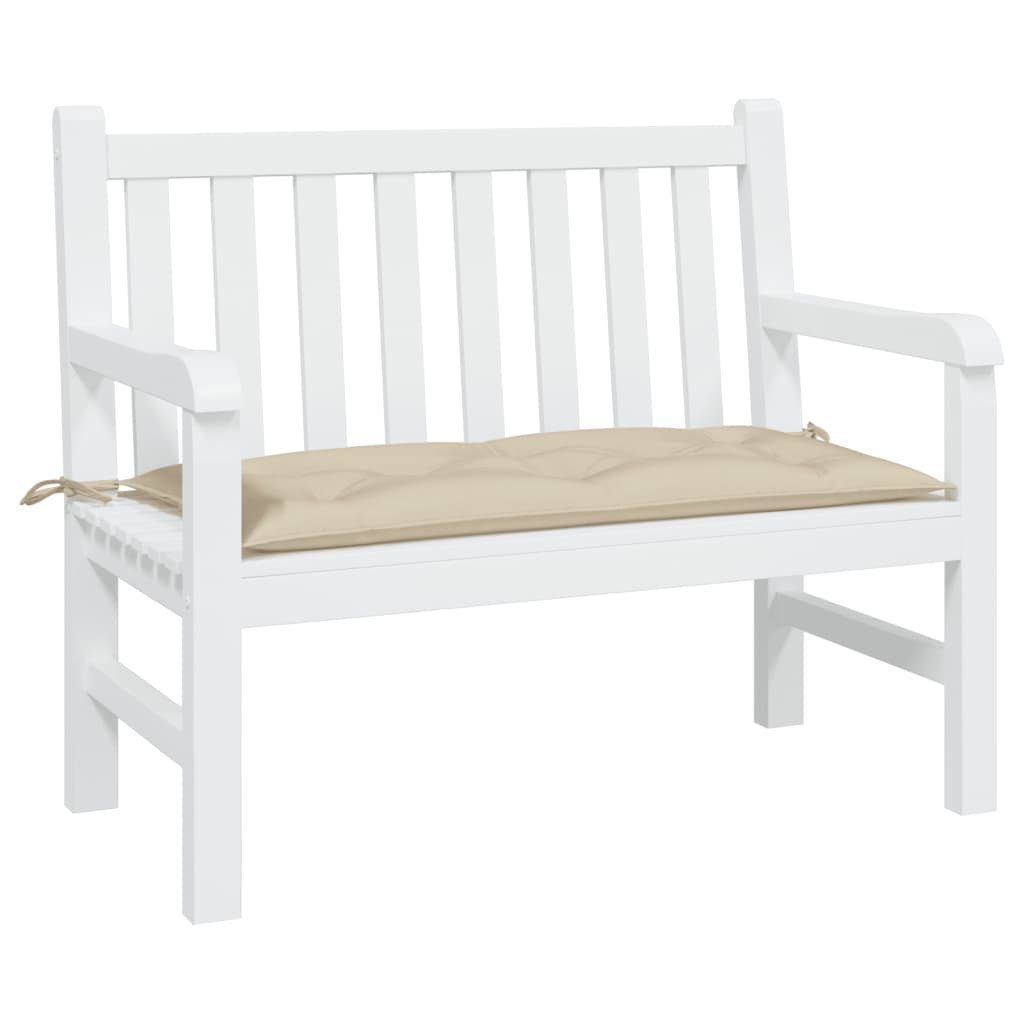 vidaXL Sitzauflage Gartenbank-Auflage Beige 110x50x7 cm günstig online kaufen