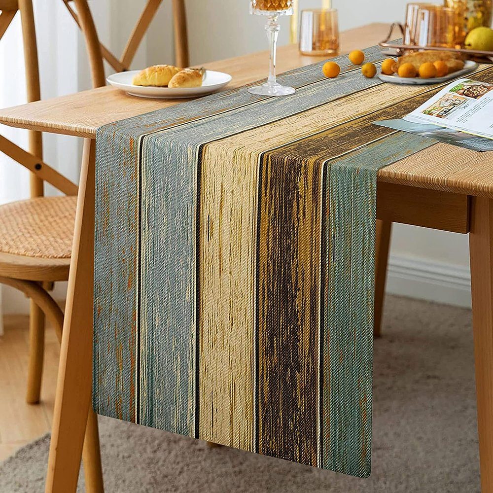 Houhence Tischdecke Tischläufer Modern Wohnzimmer Frühling Platzsets (1-tlg), mit herbstlichem Motiv , Glattes Gewebe, bedruckt