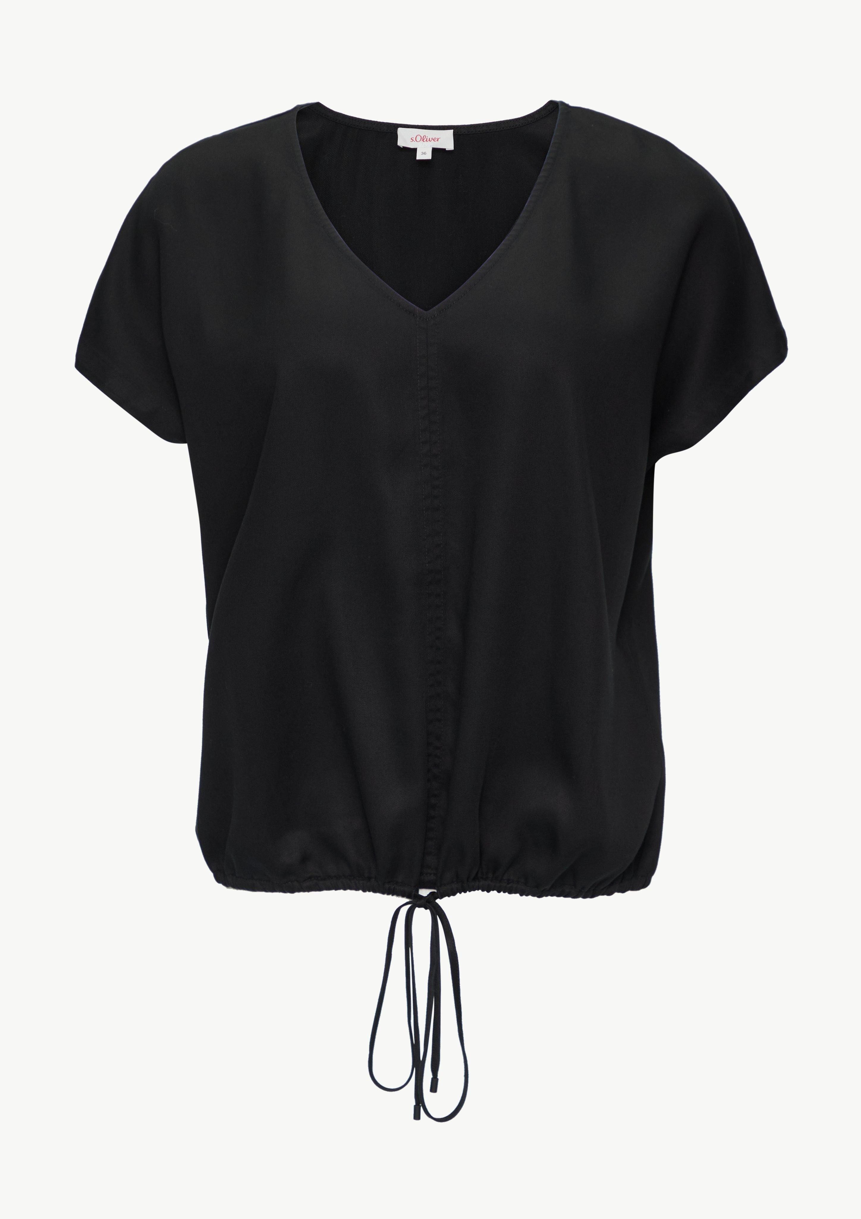 s.Oliver Blusentop Fließende Bluse aus Lyocell günstig online kaufen