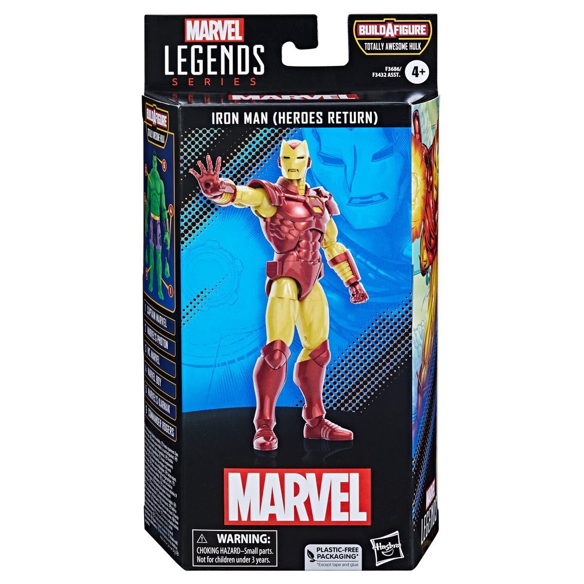 Hasbro Actionfigur Marvel Totally Awesome Hulk Iron Man Heroes Return BaF Actionfigur