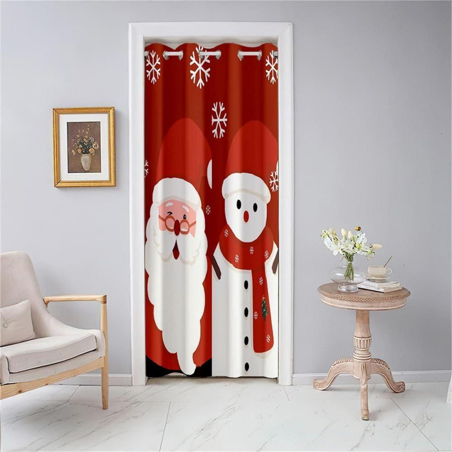 LuxusKollektion Türvorhang Weihnachts Türvorhang 80x150cm rot (1 St)