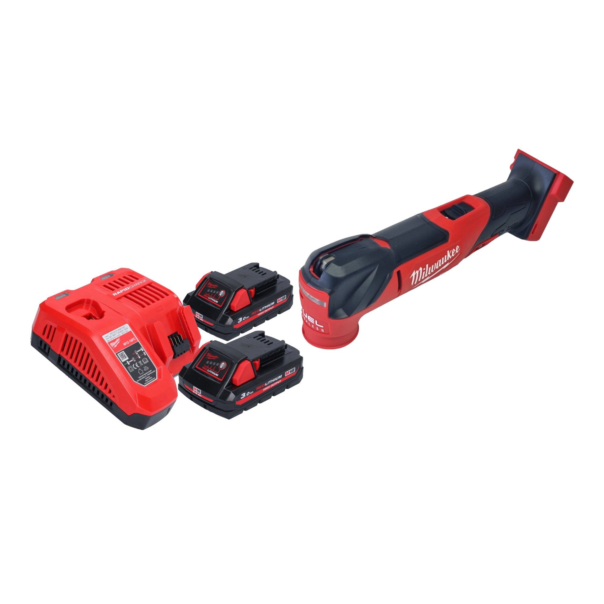 Milwaukee Akku-Multifunktionswerkzeug M18 FMT-302 18 V Brushless + 2x Akku 3,0 Ah + Ladegerät