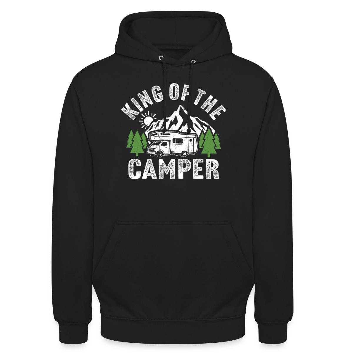 Hoodie King Of The Camper, Camping Unisex Hoodie