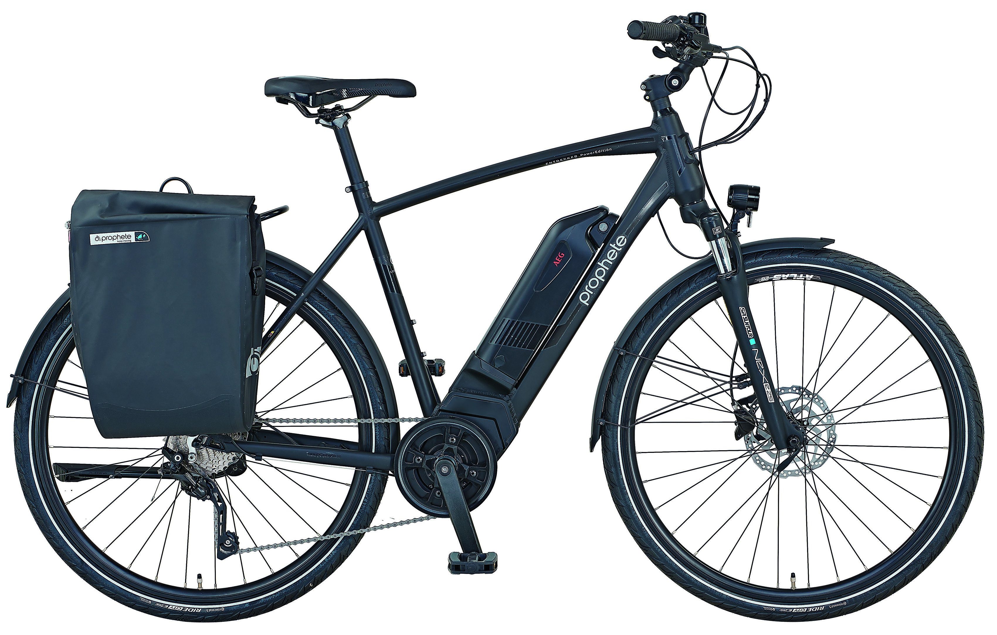 Prophete E-Bike »Prophete PowerEdition Herren«, 10 Gang Shimano Deore  Schaltwerk, Kettenschaltung, Mittelmotor 250