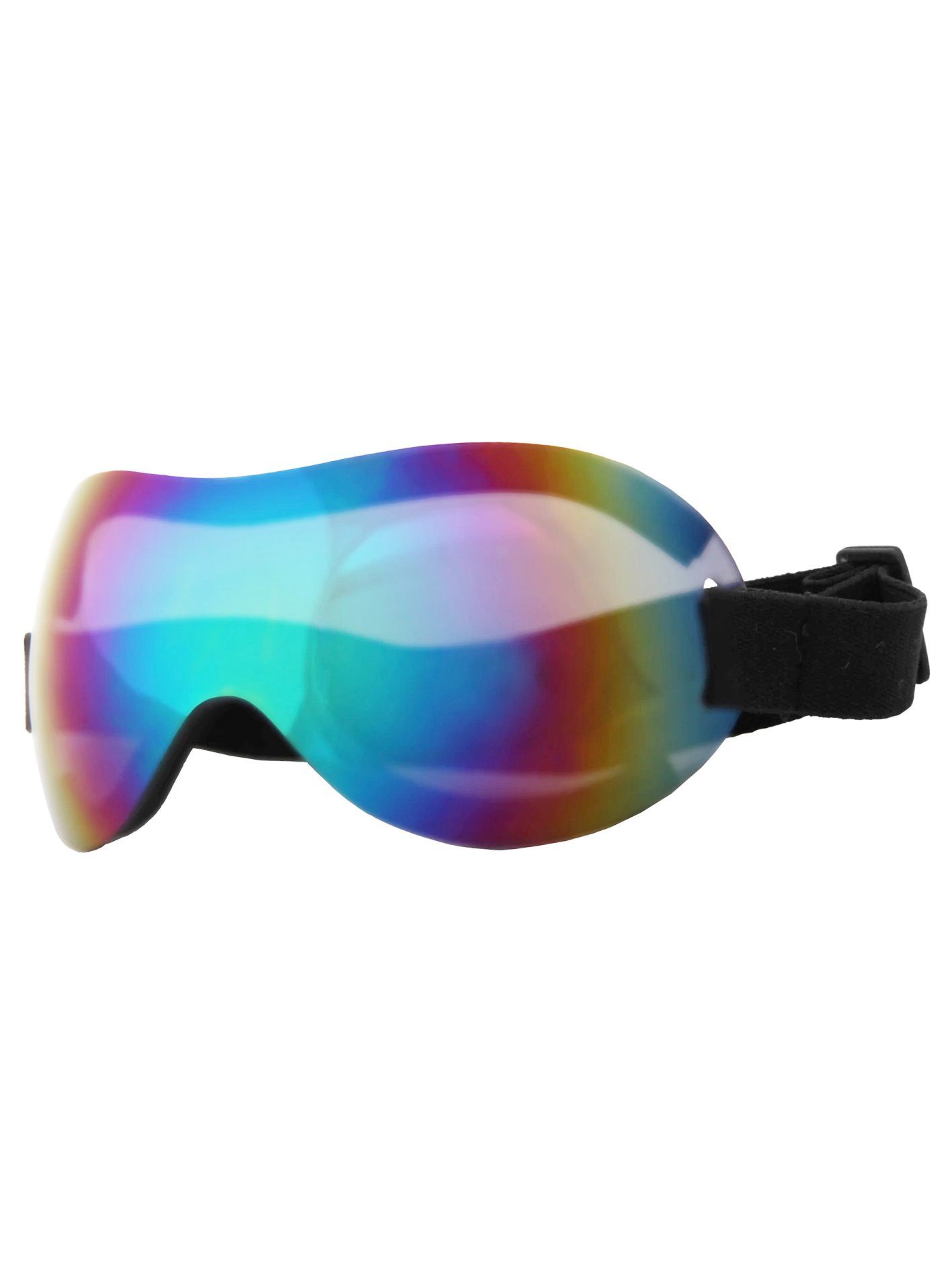 Elope Kostüm Fliegerbrille Stinger, Verspiegelte Schutzbrille mit Regenbogen-Effekt