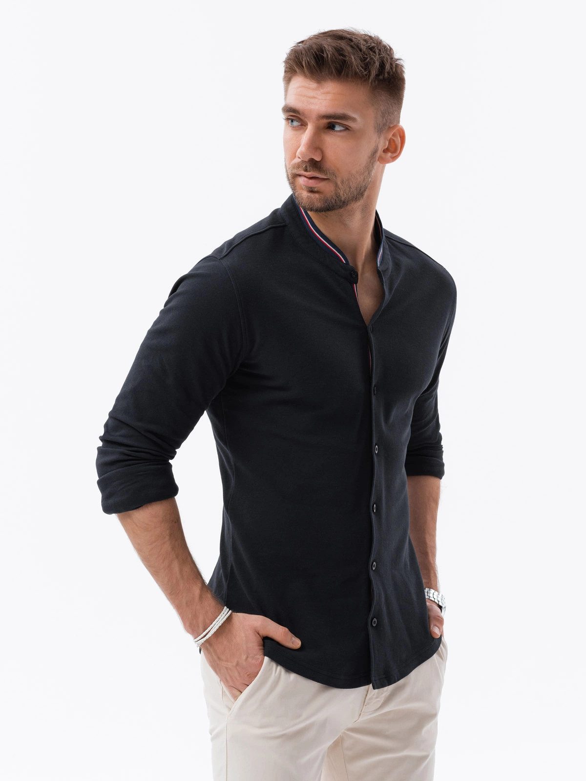 OMBRE Langarmhemd Herrenhemd SLIM FIT aus günstig online kaufen