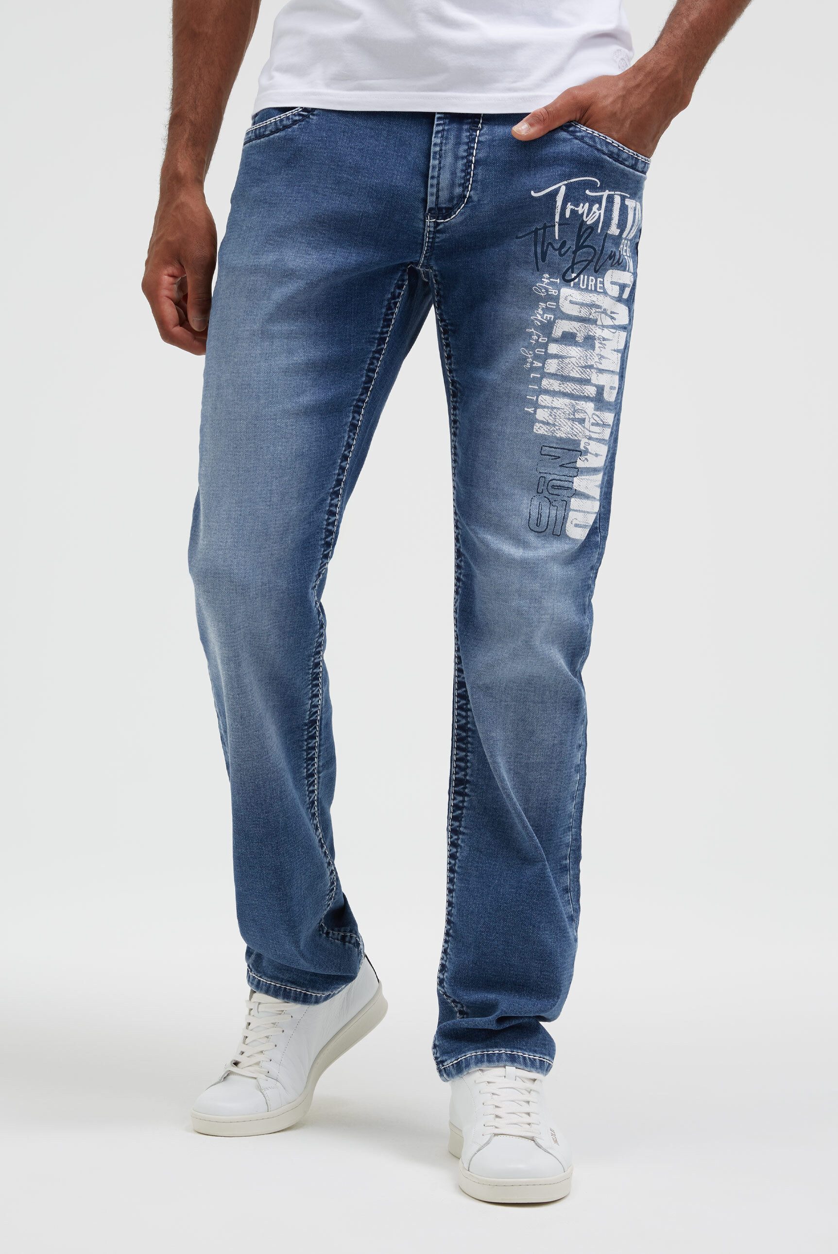 CAMP DAVID Regular-fit-Jeans mit normaler Leibhöhe