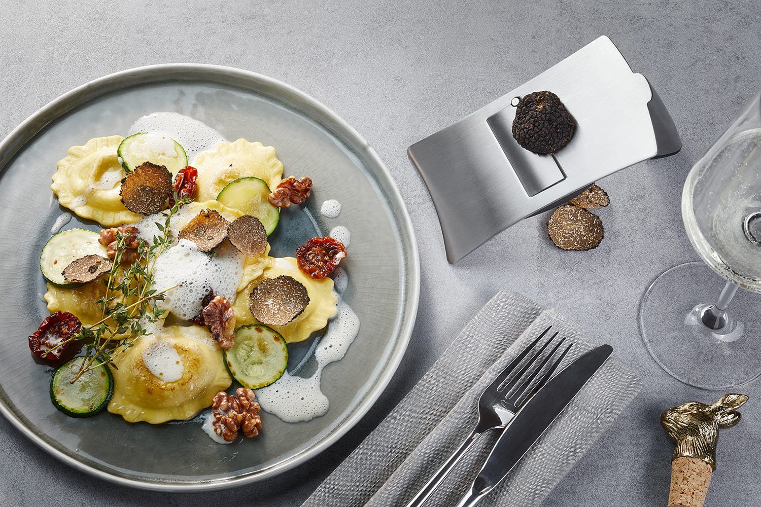 GEFU Käsehobel Edelstahl Trüffel Hobel TARTUFOLO Gourmet Trüffelh