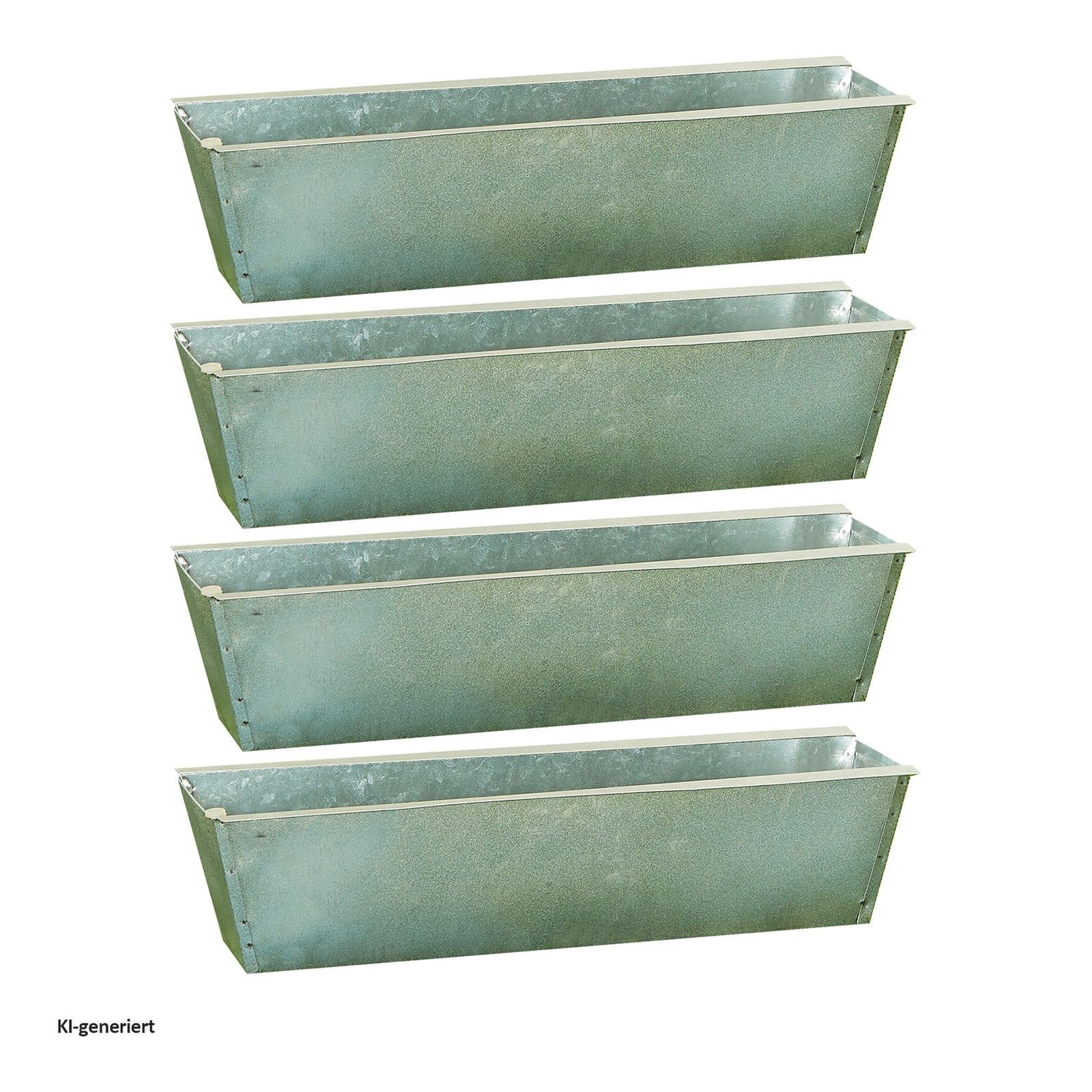 HTI-Living Pflanzkübel Pflanzkasten für Palette 4er-Set (Set, 4 St., 4 rechteckige Pflanzkasten), Pflanztopf Blumentopf Blumenschale