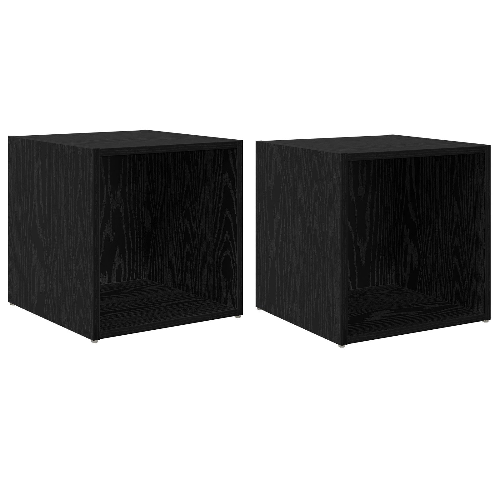 vidaXL TV-Schrank TV-Schränk 2 pcs Schwarz günstig online kaufen