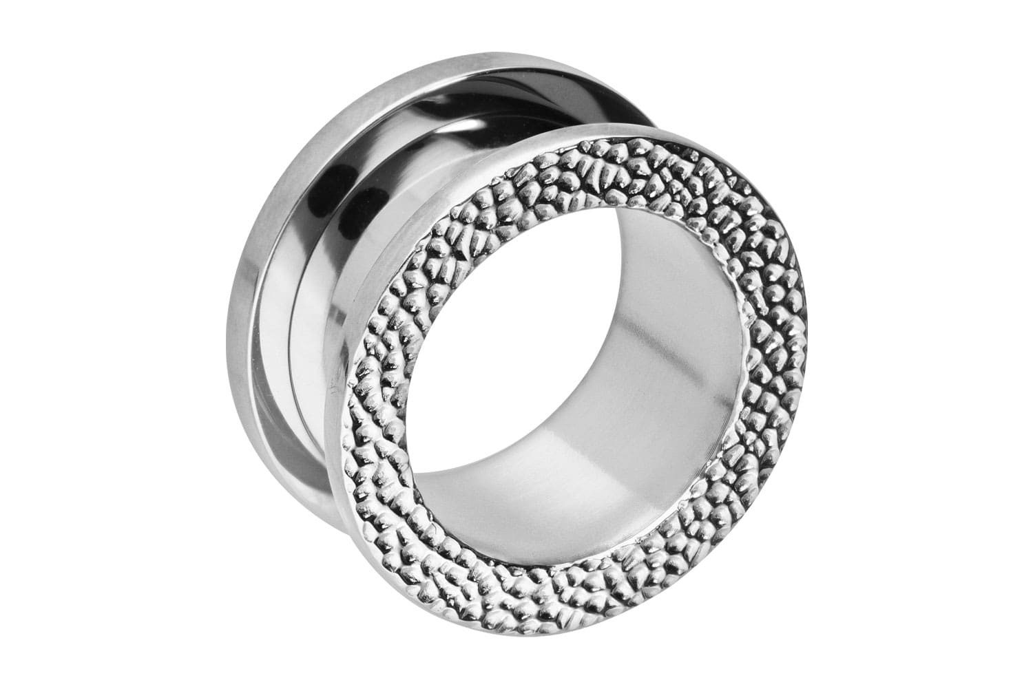 PIERCINGLINE Plug Chirurgenstahl Tunnel STRUKTUR (Tunnels, 1-tlg)