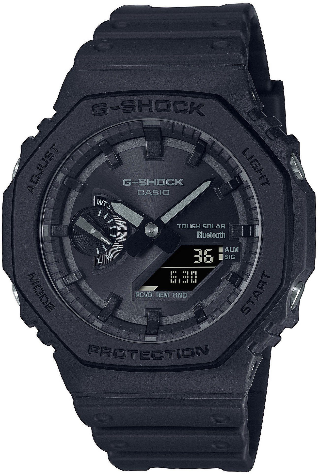 CASIO G-SHOCK GA-B2100 Smartwatch, Solaruhr, Armbanduhr, Herrenuhr, Stoppfunktion, Weltzeit