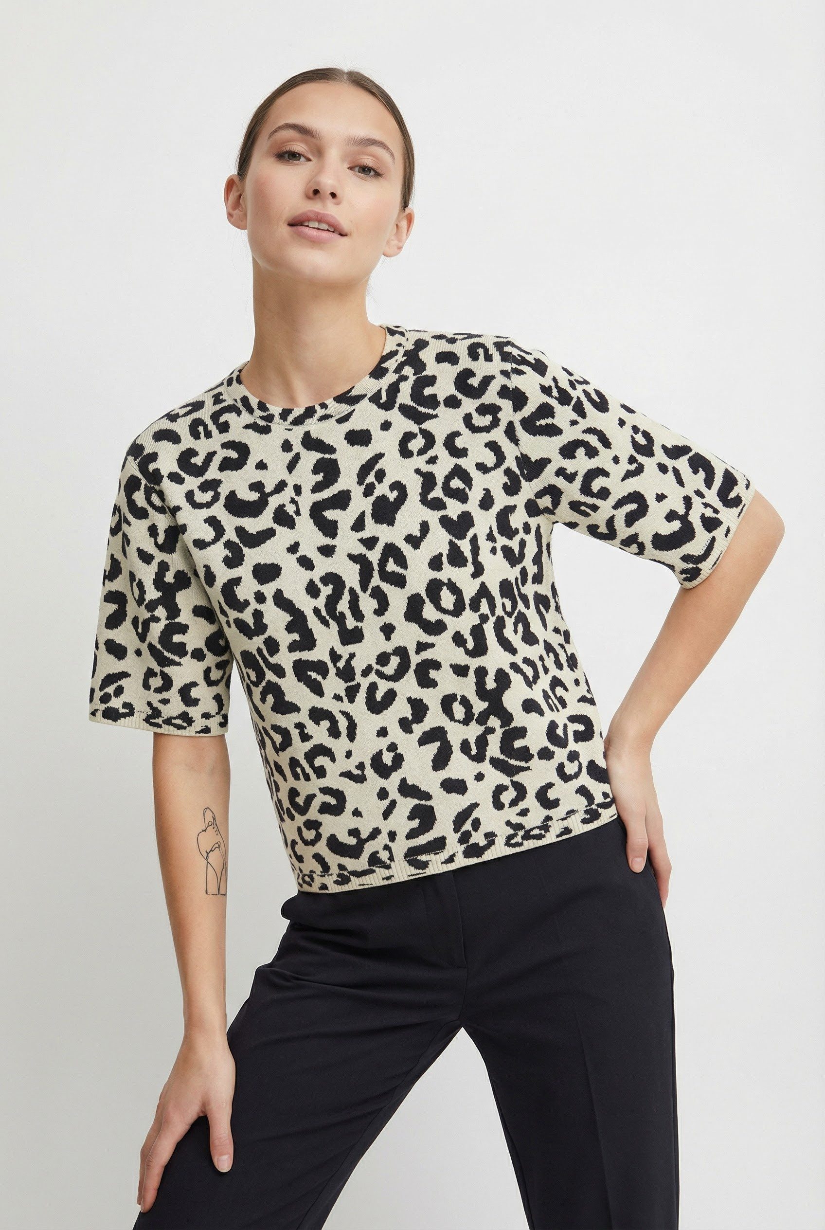 Vila Strickpullover VIMAYAS O-NECK 2/4 KNIT NOOS