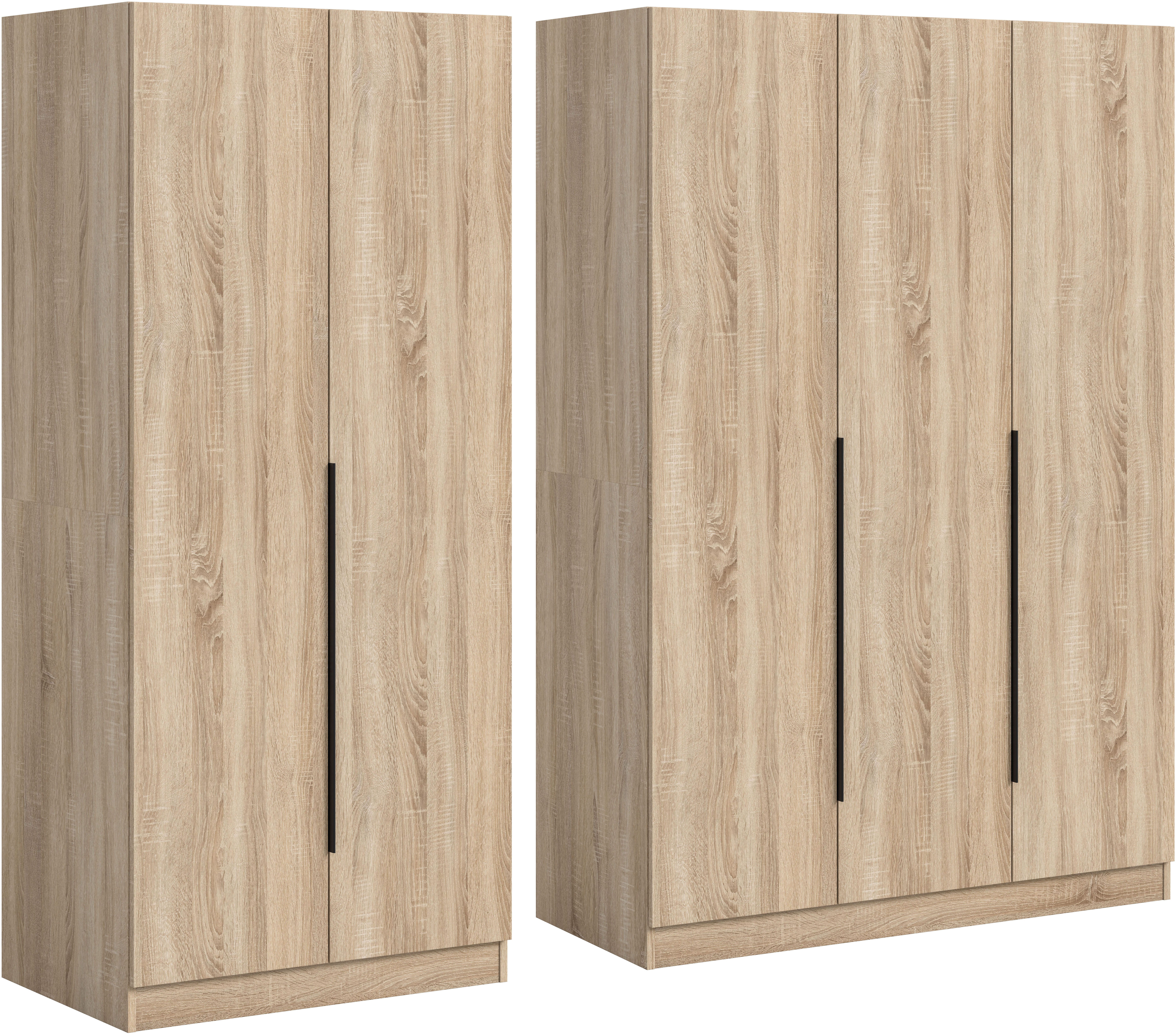 Home affaire Schrank-Set Skarde moderner Kleiderschrank Schlafzimmerschrank, (1-St., wähle deine beste Schrank Kombination), Skarde Kleiderschrank 200 cm, 2 Kleiderstangen und 5 Böden