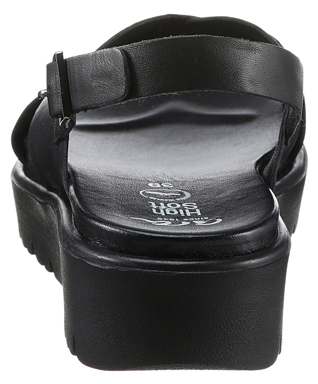 Schnalle verstellbarer BILBAO mit schwarz Ara Sandalette
