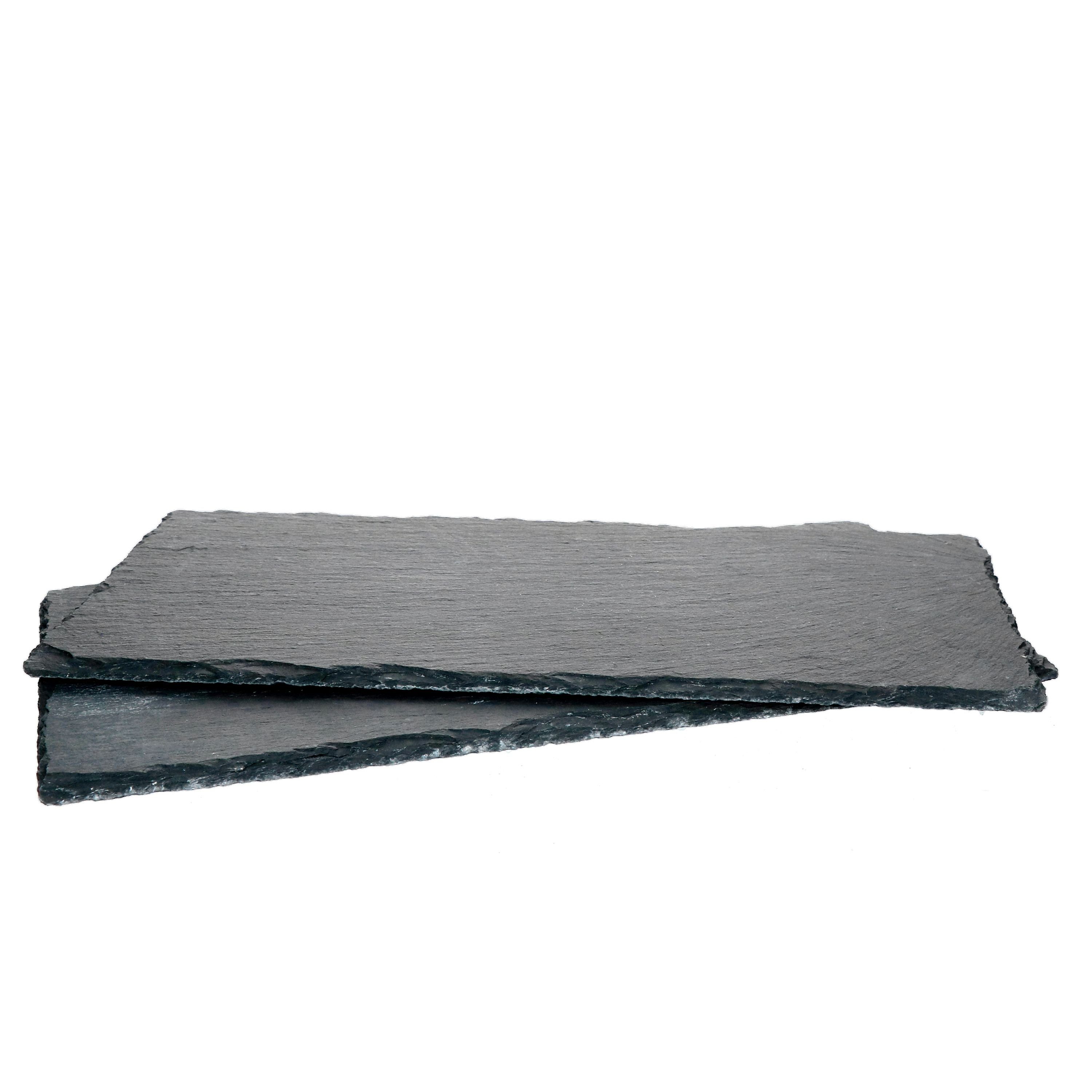 Servierplatte 2er Set Schieferplatte 17x34 cm - 23464646