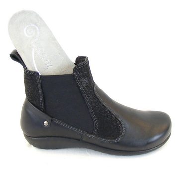 NAOT Naot Konini schwarz combi Damen Schuhe Chelsea-Boots Leder 12826 Wechselfußbett Stiefelette