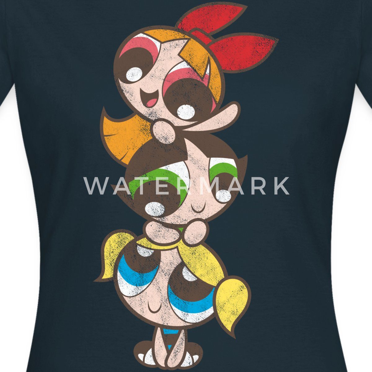 T-Shirt Powerpuff Girls Mädchenturm Frauen T-Shirt