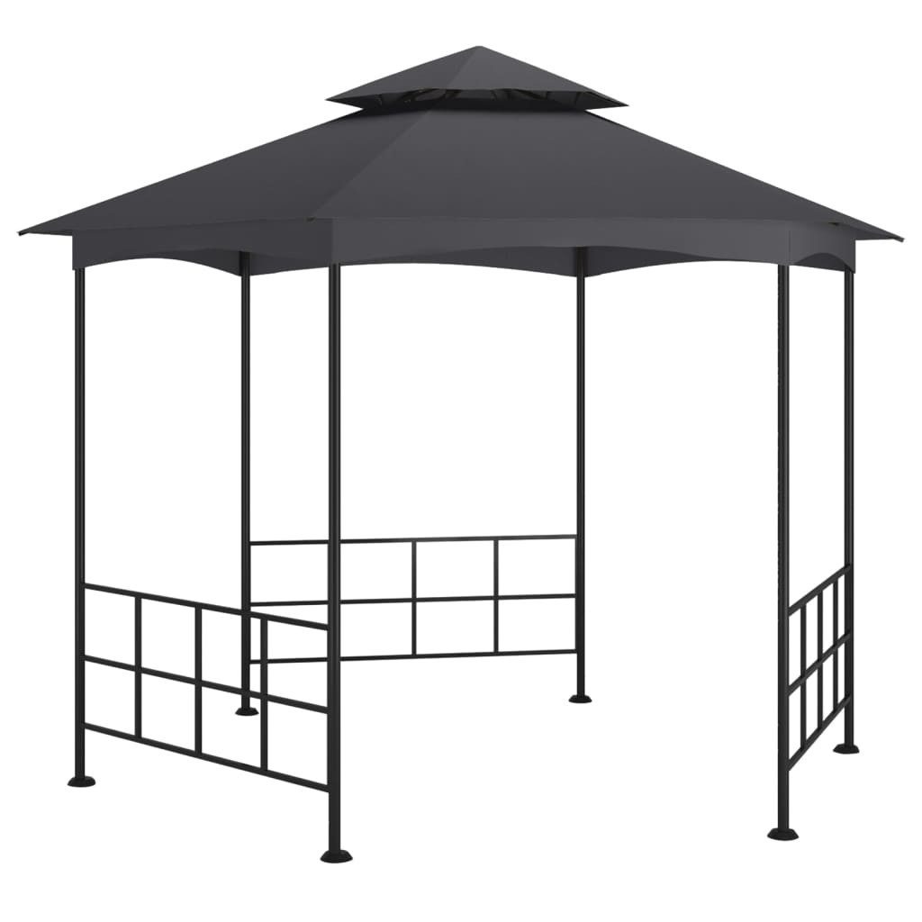 vidaXL Partyzelt Pavillon mit Seitenwänden 3,1x2,7 m Anthrazit