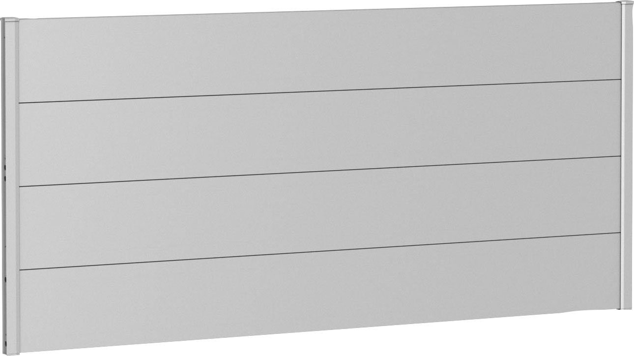 Biohort Sichtschutzelement, 4 Metall-Paneele und 2 Führungsschienen, LxH: 194x91 cm