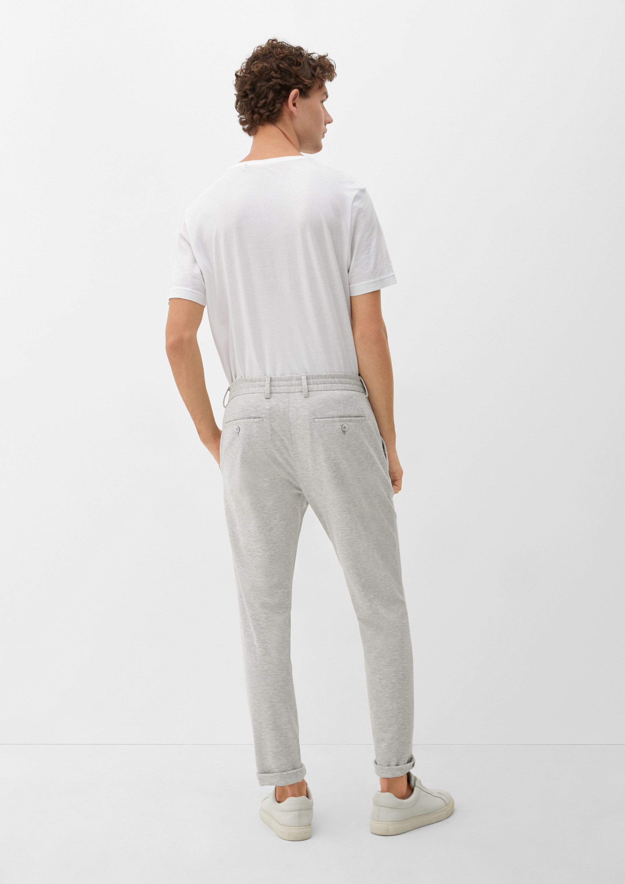 s.Oliver Chinos Hose S.OJOGG Slim: Joggsuit-Hose aus Stretch-Jersey