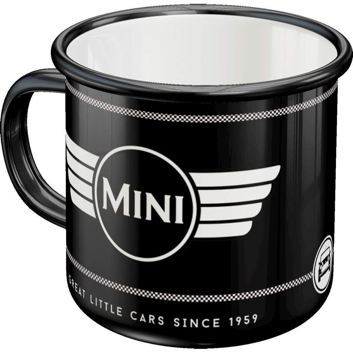 Nostalgic-Art Tasse Emaille-Becher - Mini - Logo Black