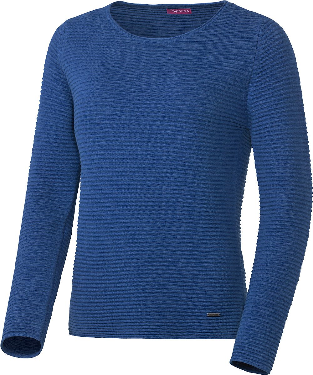 belmina Strickpullover Hochwertiger Baumwoll-Strick günstig online kaufen