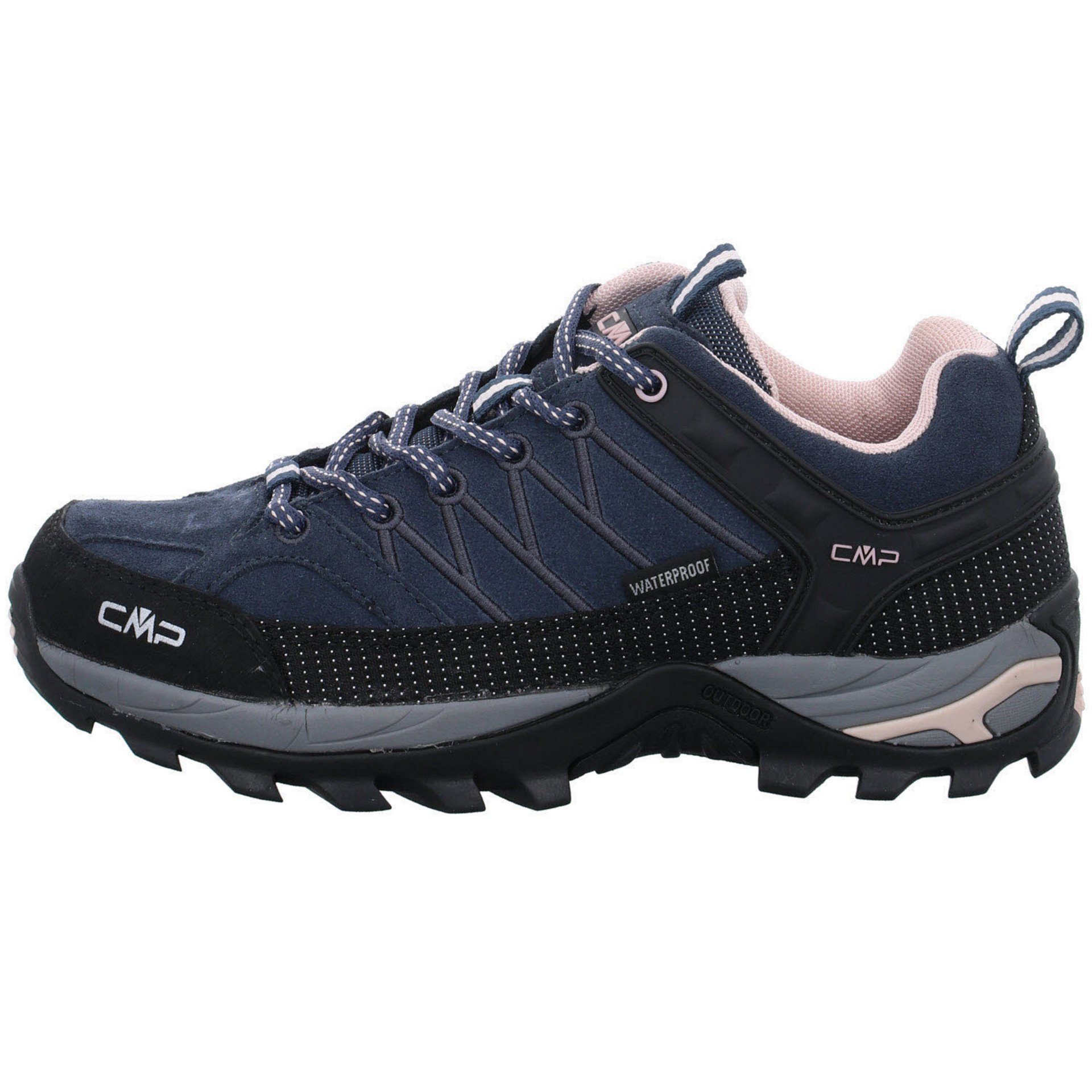 Leder-/Textilkombination Damen Low anthrazit Outdoor (201) Outdoorschuh CMP Outdoorschuh Schuhe Riegel