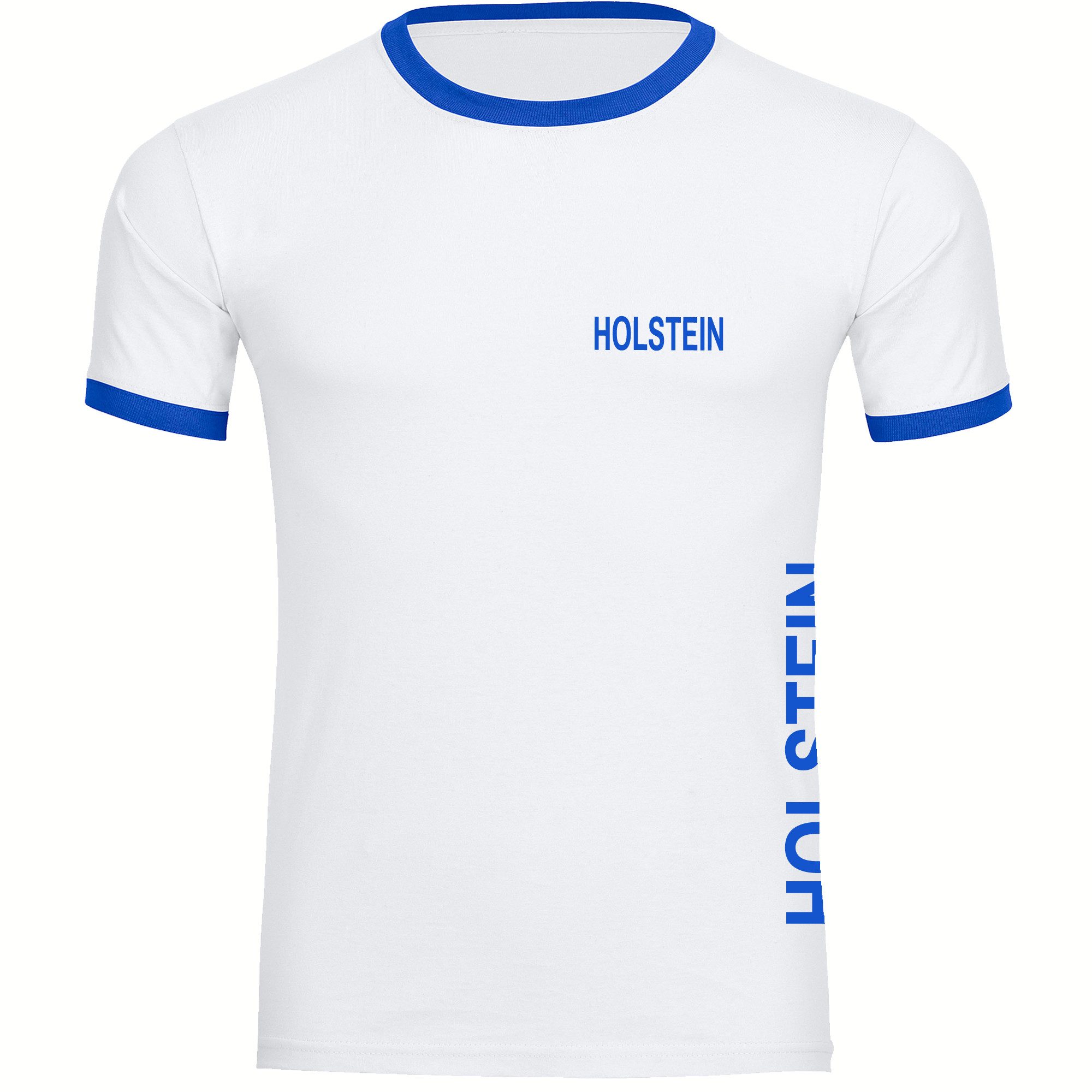multifanshop T-Shirt Kontrast Holstein - Brust & Seite - Männer