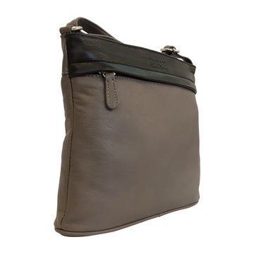 Cinino Handtasche »Alessia« (1-tlg), Umhängetasche Ledertasche mit verstellbaren Schulterriemen