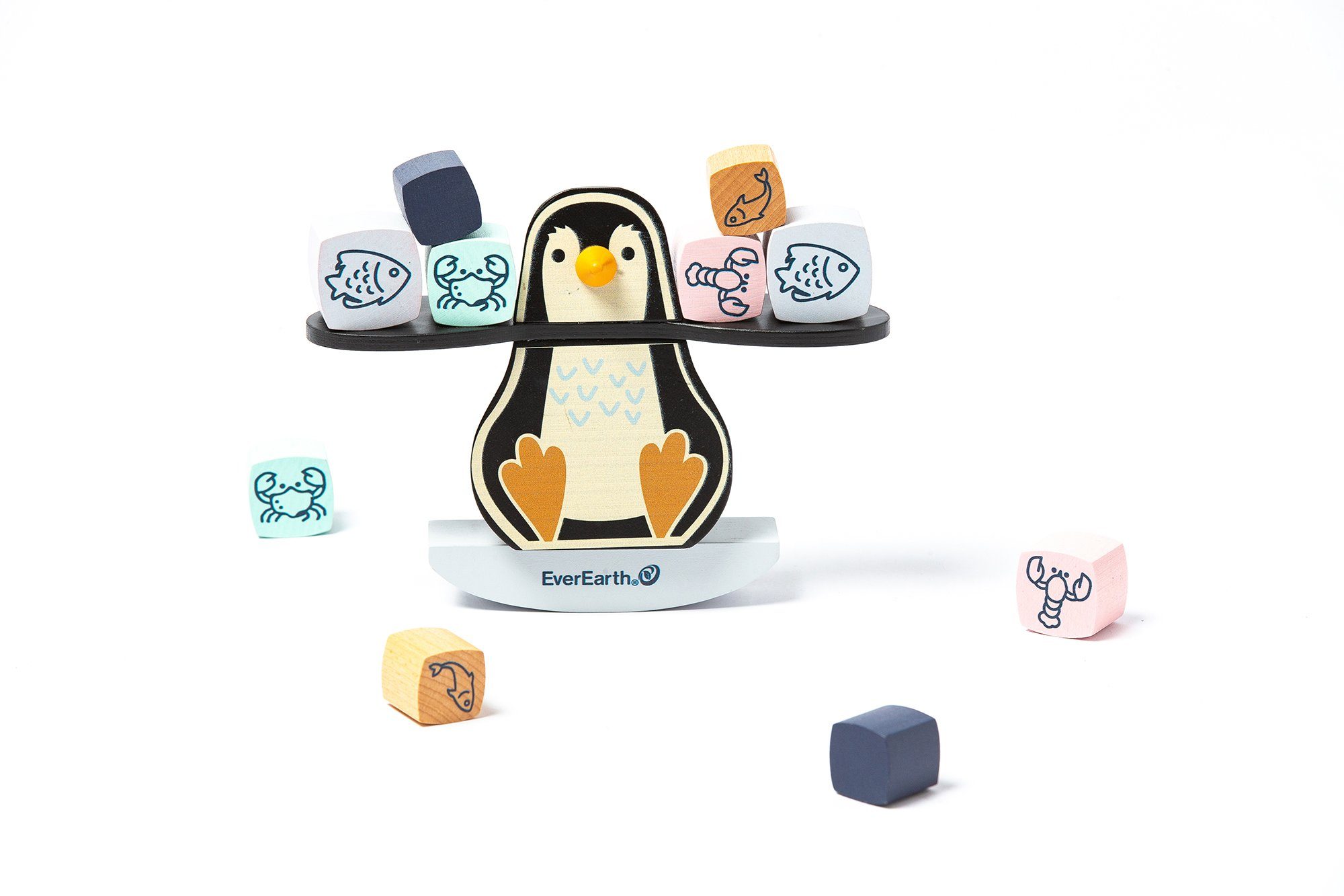 Image of EverEarth® Spiel, »Pinguin-Balancier-Spiel«, FSC®-Holz aus gewissenhaft bewirtschafteten Wäldern