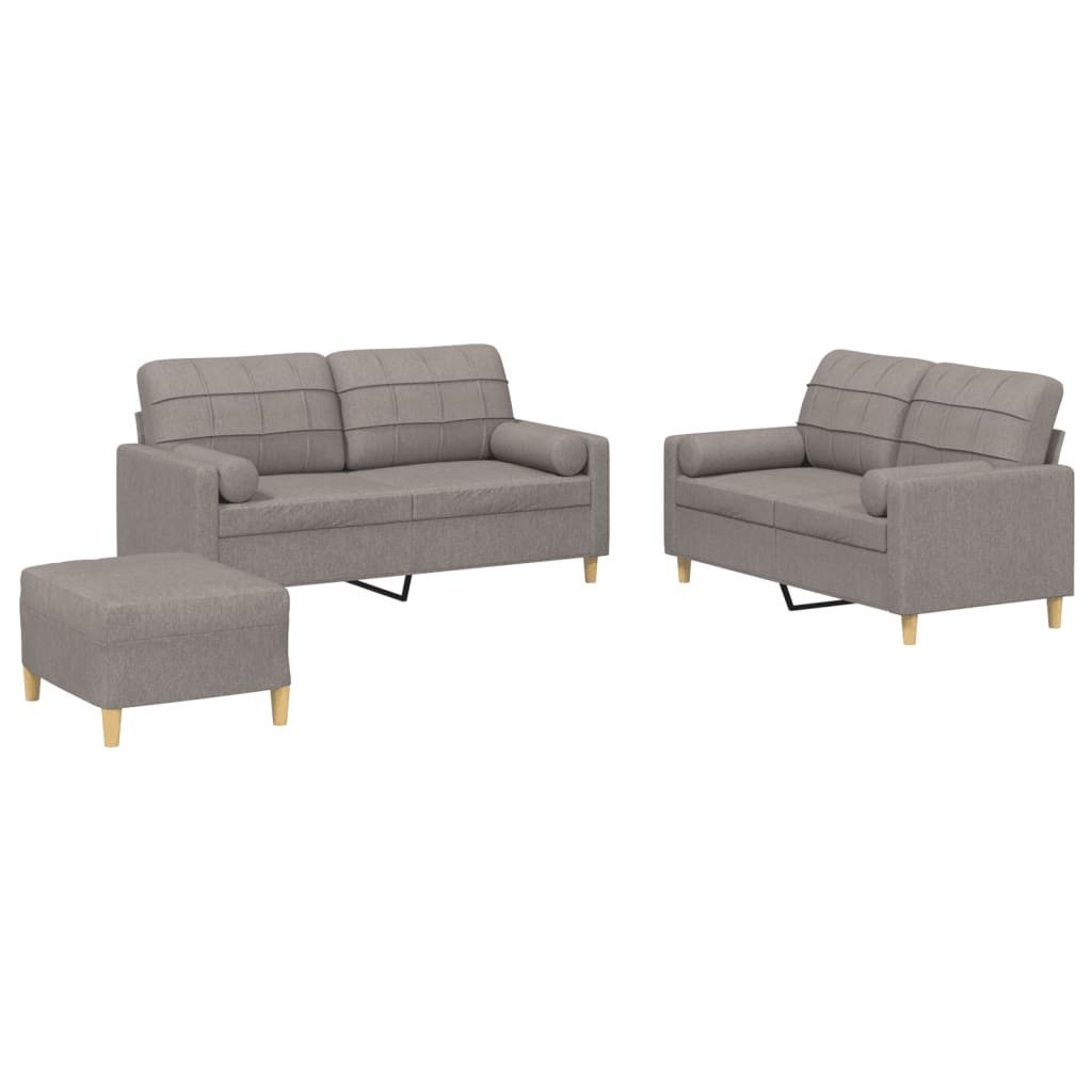 vidaXL Sofa 3-tlg. Sofagarnitur mit Kissen günstig online kaufen