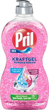 PRIL Kraftgel Power & Perlen Granatapfel & Orangenblüte Geschirrspülmittel (Spar-Pack, [16-St. mit hoher Fettlösekraft für sauberes Geschirr mit brillantem Glanz und Frische-Boost)