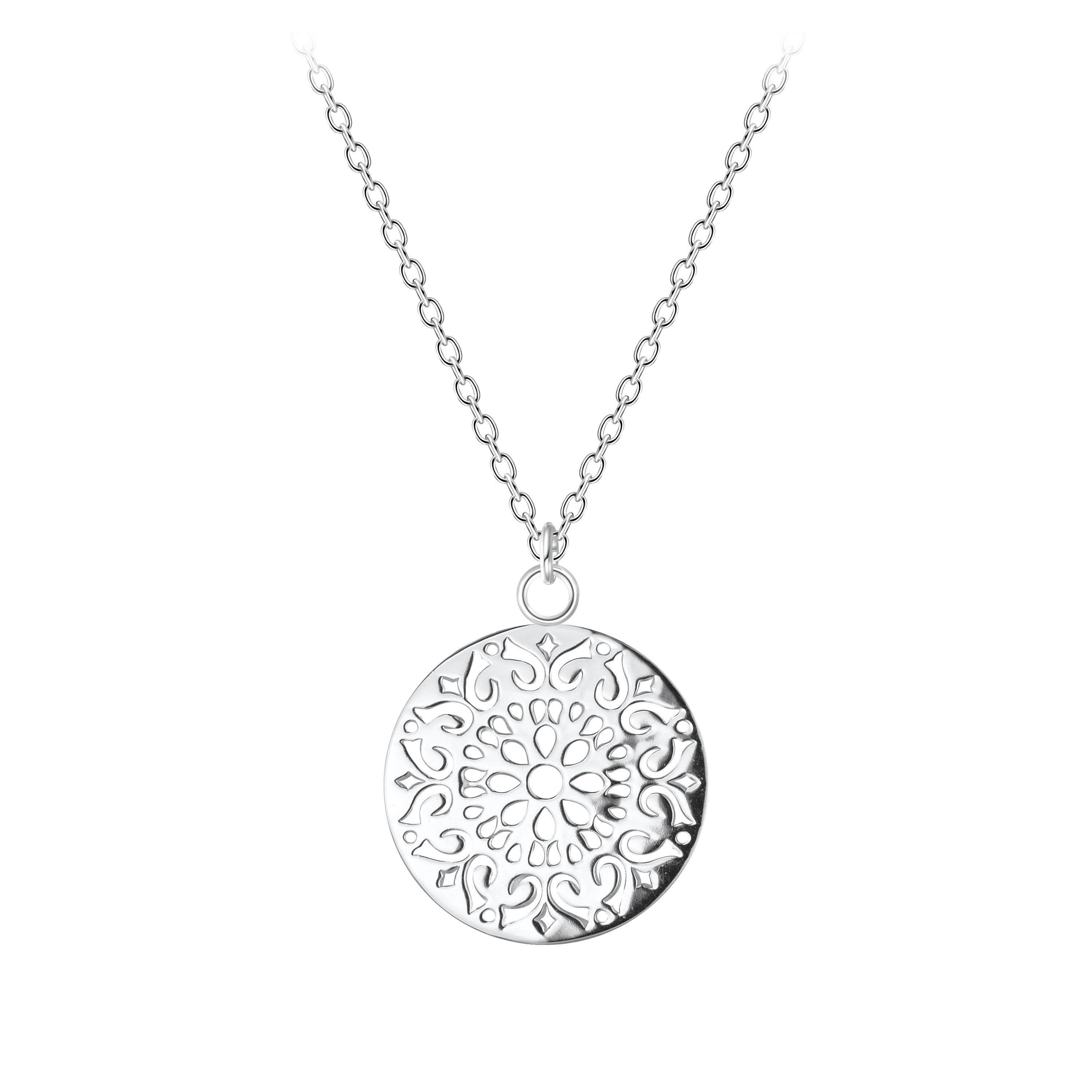 Kette und Anhänger Set Ornament, 2-tlg.