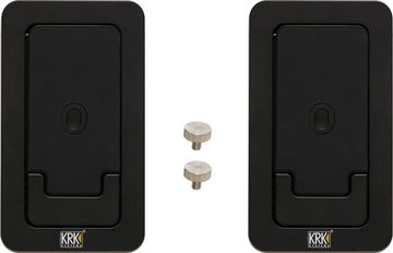 KRK GoAux3 Paar Studiomonitor - 2-Wege portable Monitore für unterwegs Lautsprecher (60 W, ideal für reisende Musiker und Tontechniker in einem kompakten Format)