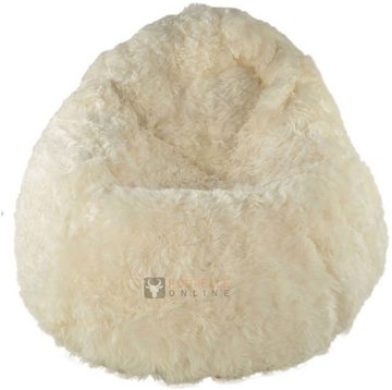 KUHFELL online & NOMAD Sitzsack SITZSACK POUF LAMMFELL SCHAFFELL KURZWOLLIG IN DIVERSEN FARBEN