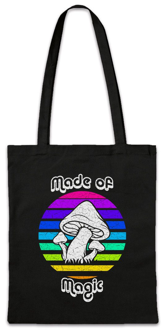 Beuteltasche Mushroom Rainbow Stofftasche Vegetararian Vegan Pilz Magic Food Toad