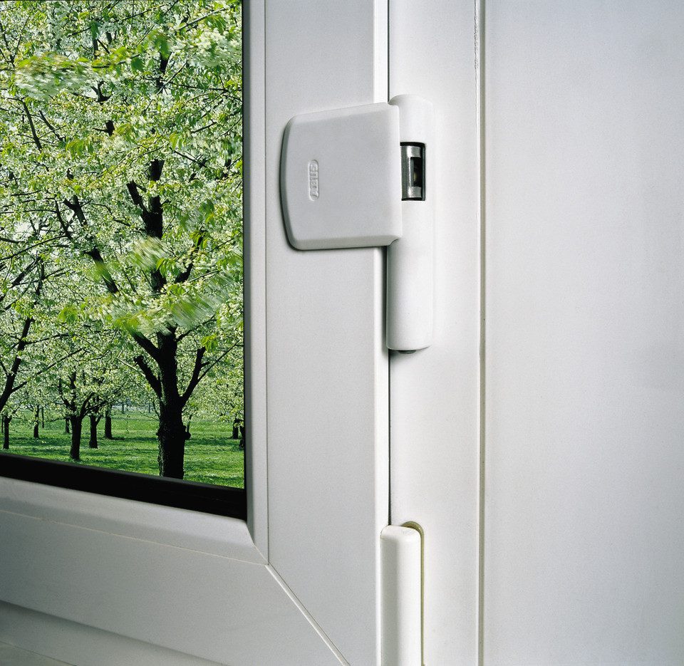 ABUS Fensterschloss ABUS Fenster-Scharnierseitensicherung FAS101 – Sicherheitslevel 10, VdS/DIN geprüft – Druckwiderstand >1 t