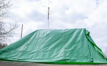 Klöber Regenschutzplane Sepa Profi Notdach mit Kranhalterung 12x15m