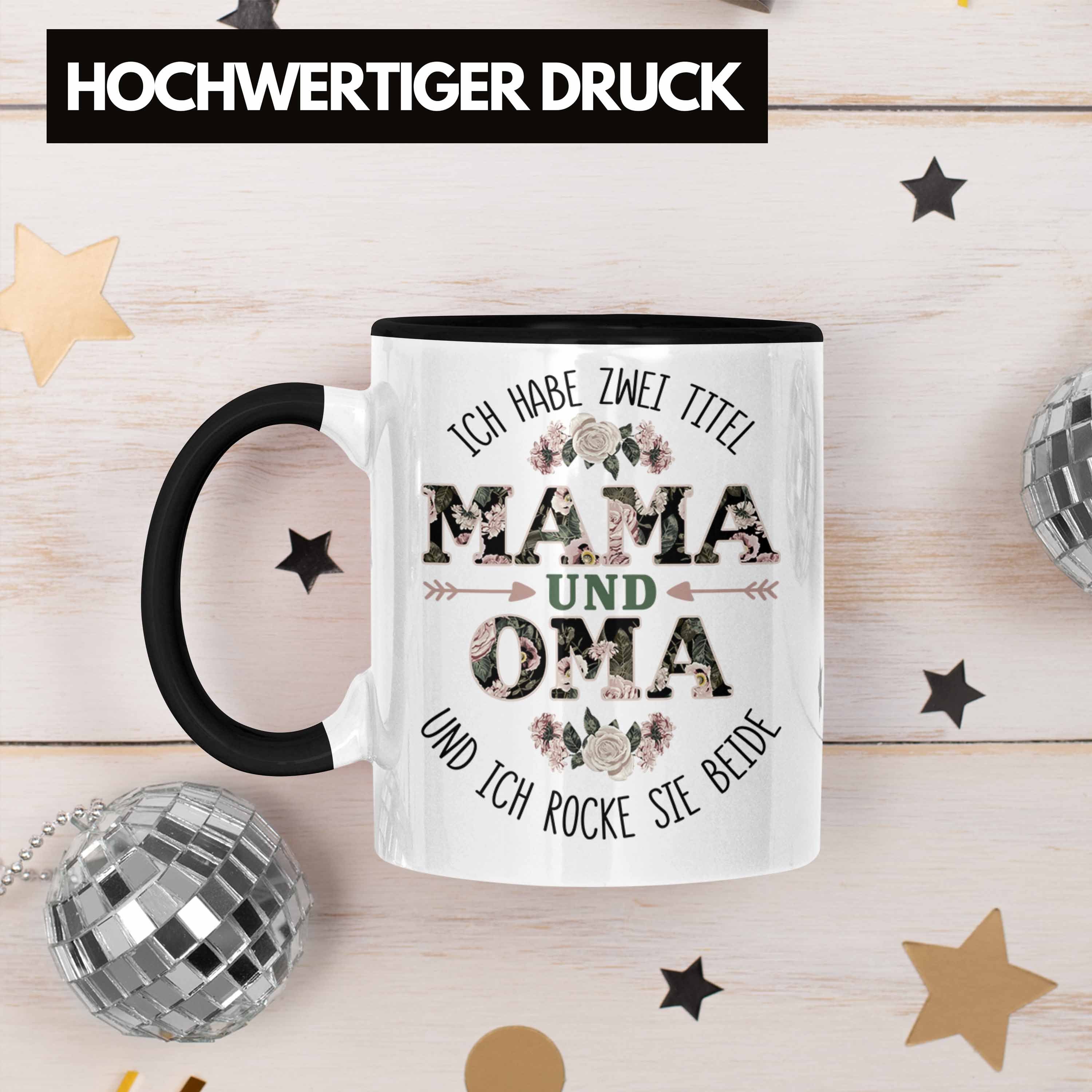 Schwarz Oma Beste für Geburtstag und Oma Trendation Tasse Geschenk Tasse Trendation - Tasse Weihnachten Mama Oma Lustige