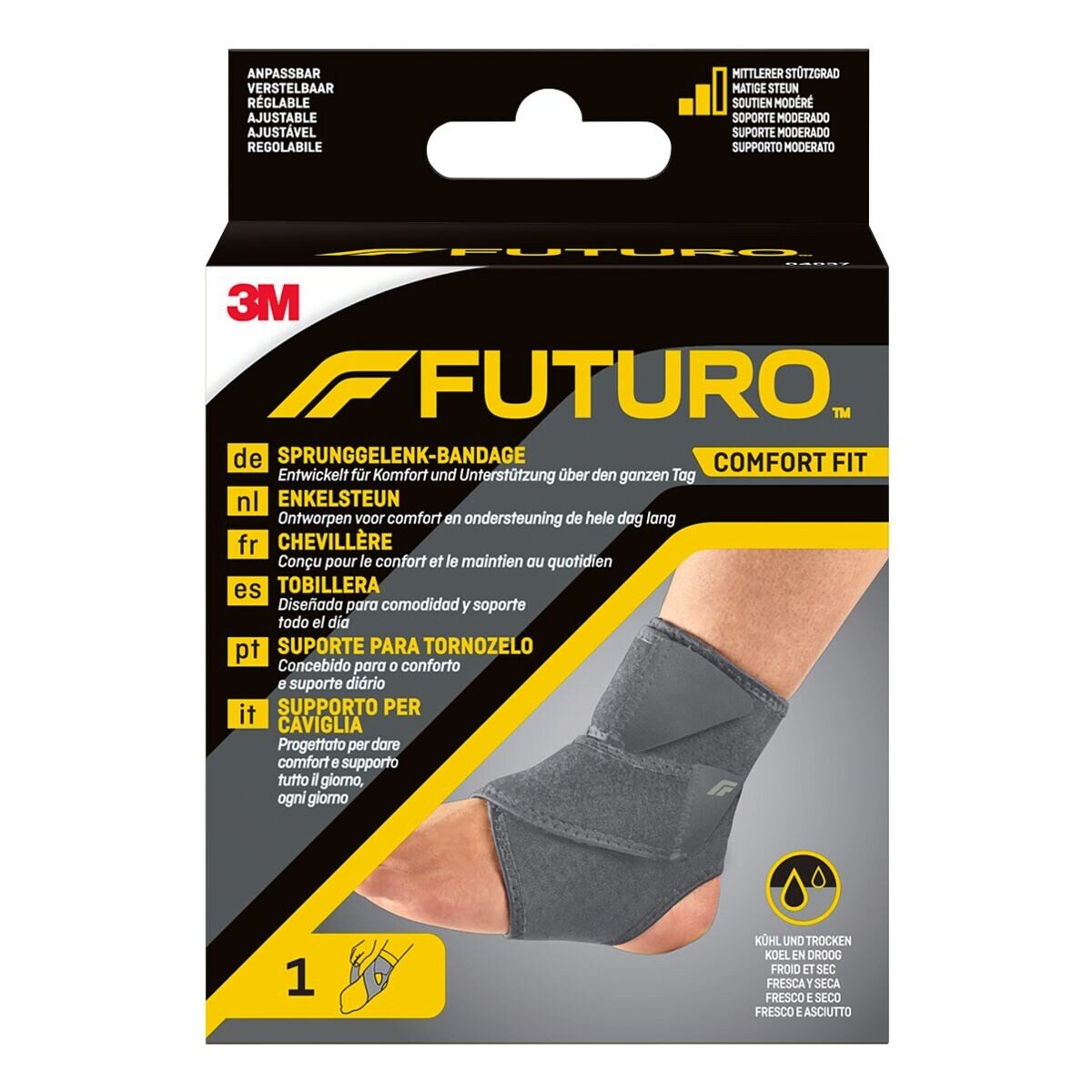 FUTURO" Sprunggelenkbandage Comfort Fit, 17.8 cm – 29.2 cm