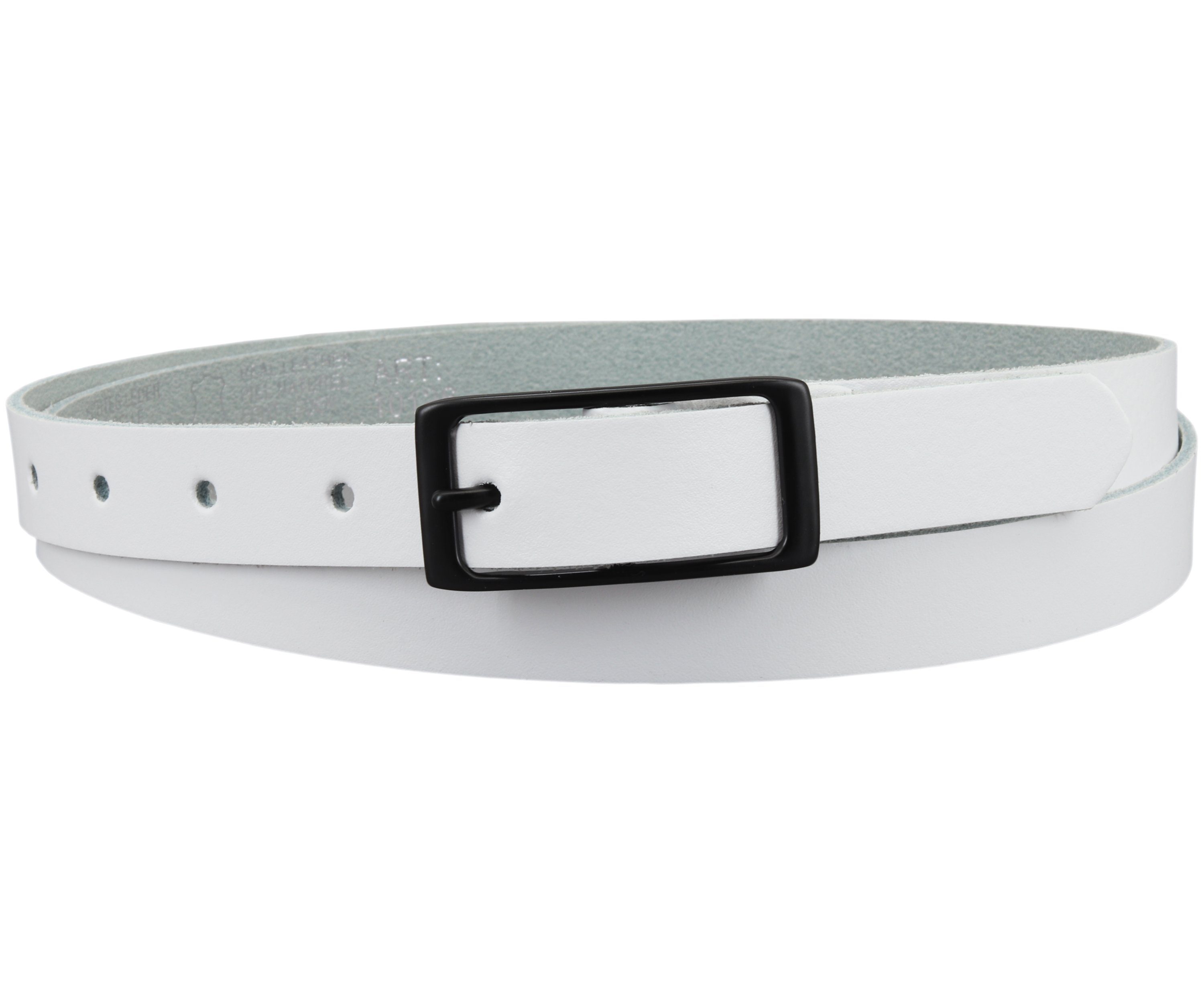 Ledergürtel OM13-SL-Weiss