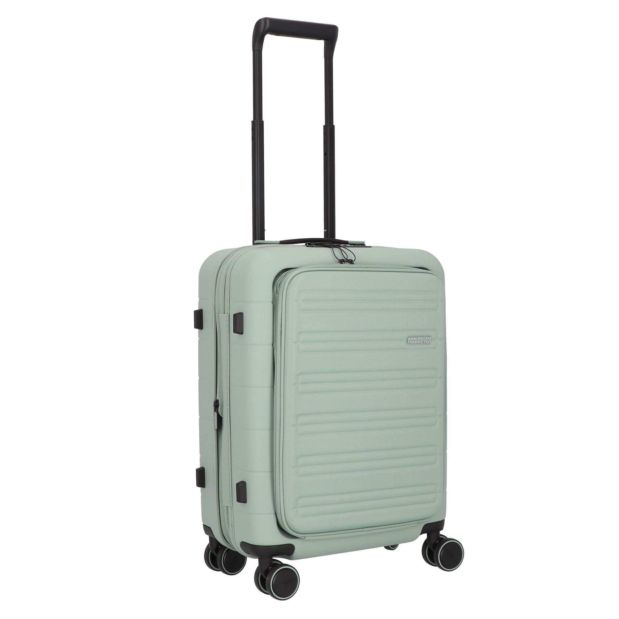 Handgepäck-Trolley Polycarbonat Novastream, 4 Tourister® green American nomad Rollen,