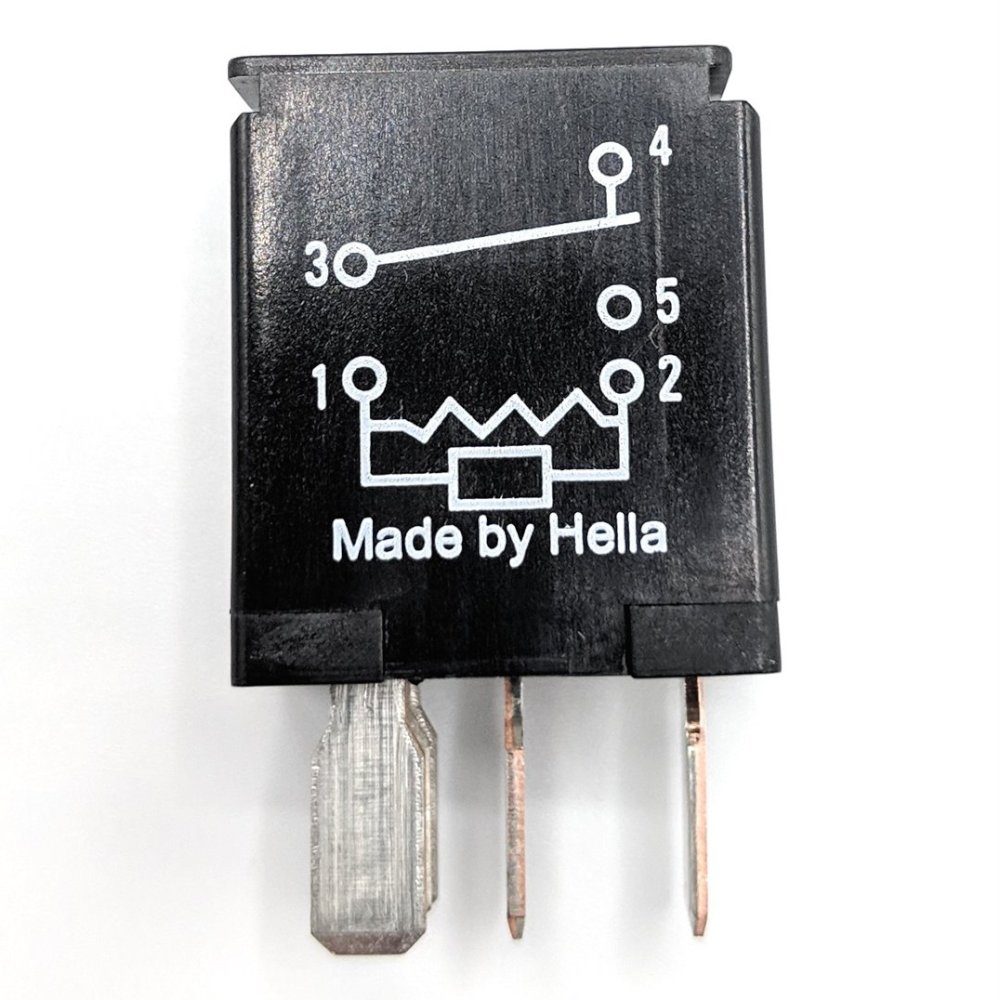 Hella Kfz-Relais Universal Micro Relais Wechsler Steuerrelais 4RD96545301 5 POL, (1-St), 12V 20A