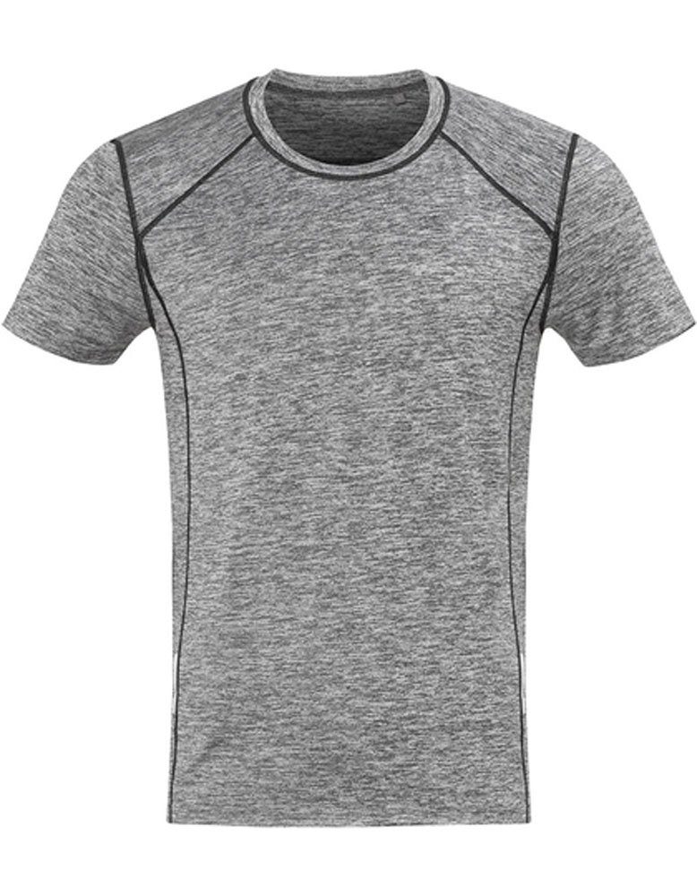 Heather Superweiche Shirt ACTIVE-DRY-Qualität, Goodman Band Grey Design Funktionsshirt Reflektierendes Herren Sport