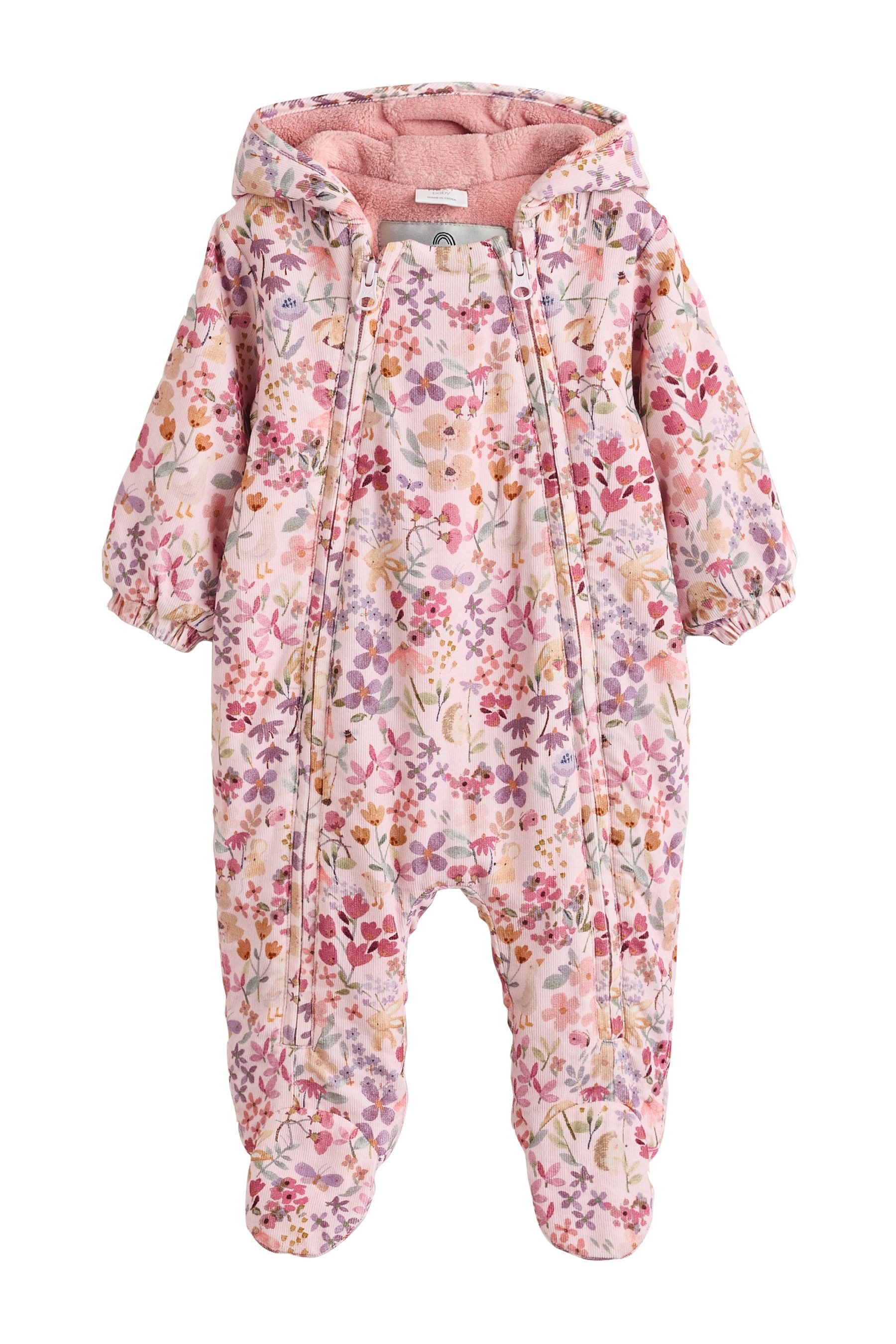 Overall Baby-Einteiler mit Kapuze aus Cord